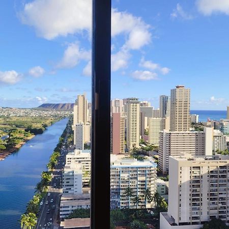Waikiki Condo High Floor Views Beaches Convention Center هونولولو المظهر الخارجي الصورة