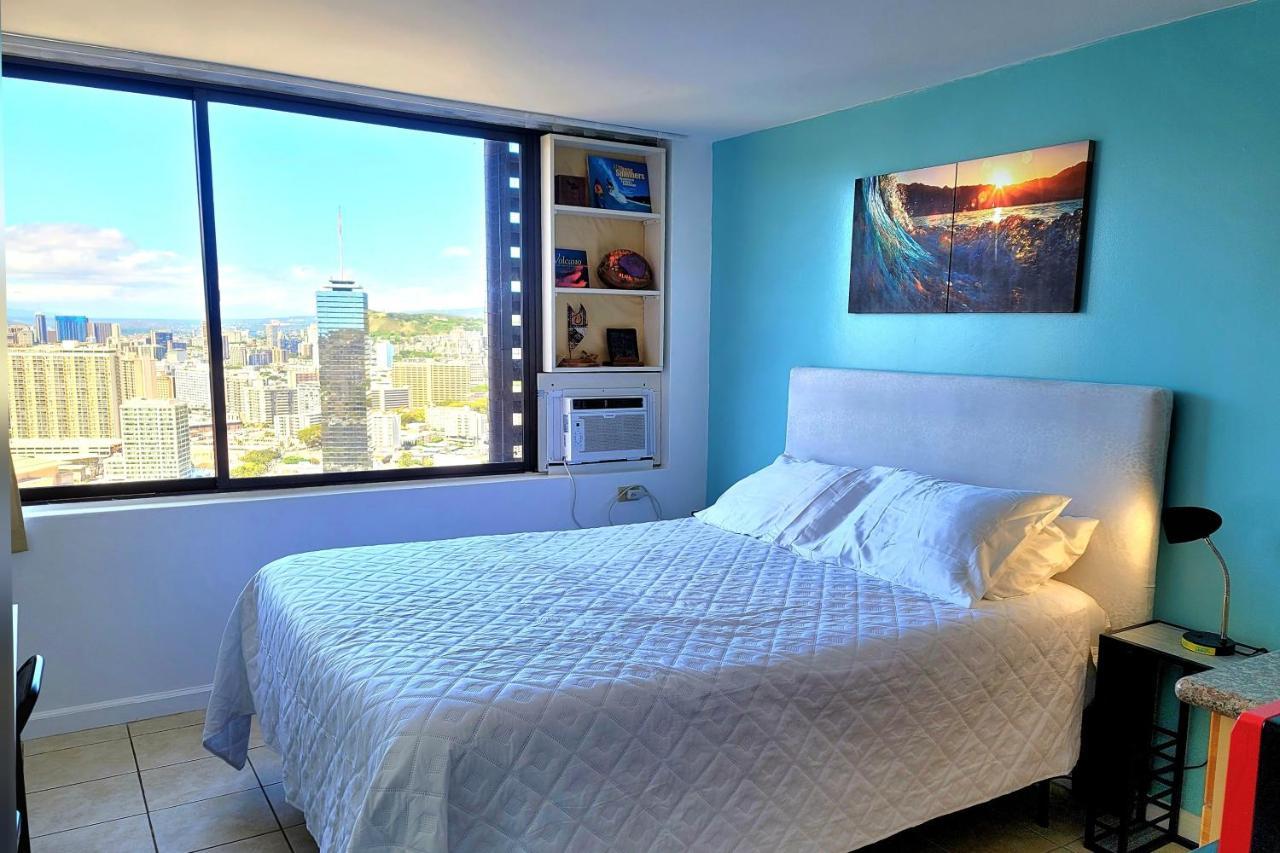Waikiki Condo High Floor Views Beaches Convention Center هونولولو المظهر الخارجي الصورة
