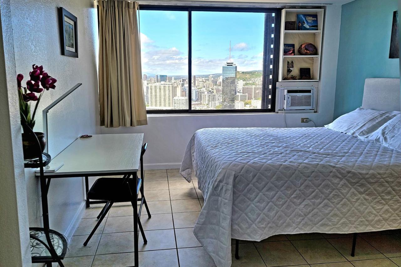 Waikiki Condo High Floor Views Beaches Convention Center هونولولو المظهر الخارجي الصورة