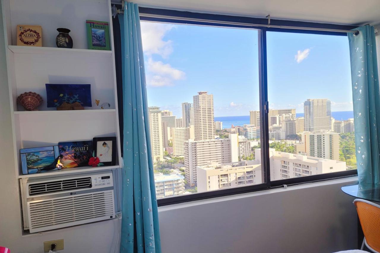 Waikiki Condo High Floor Views Beaches Convention Center هونولولو المظهر الخارجي الصورة