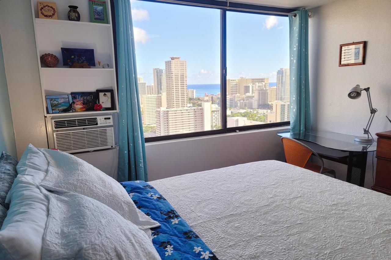 Waikiki Condo High Floor Views Beaches Convention Center هونولولو المظهر الخارجي الصورة