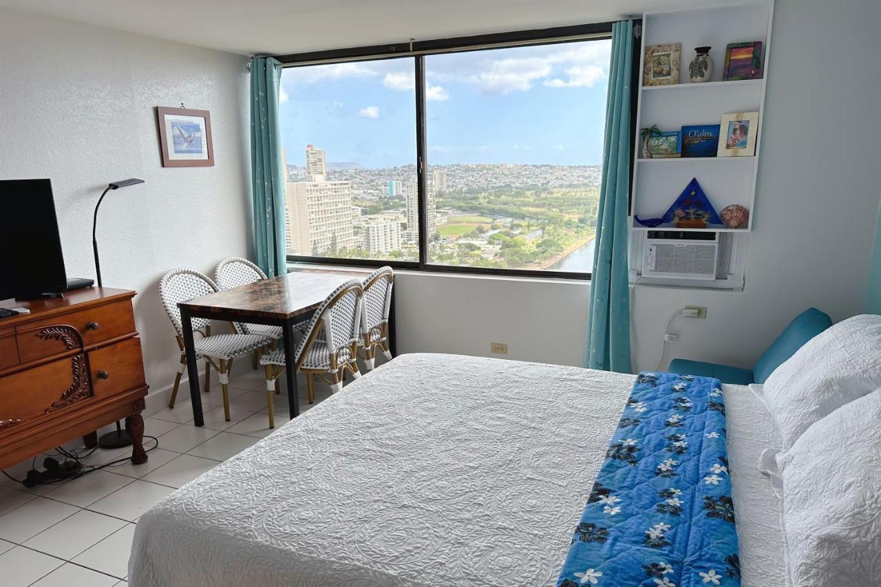 Waikiki Condo High Floor Views Beaches Convention Center هونولولو المظهر الخارجي الصورة