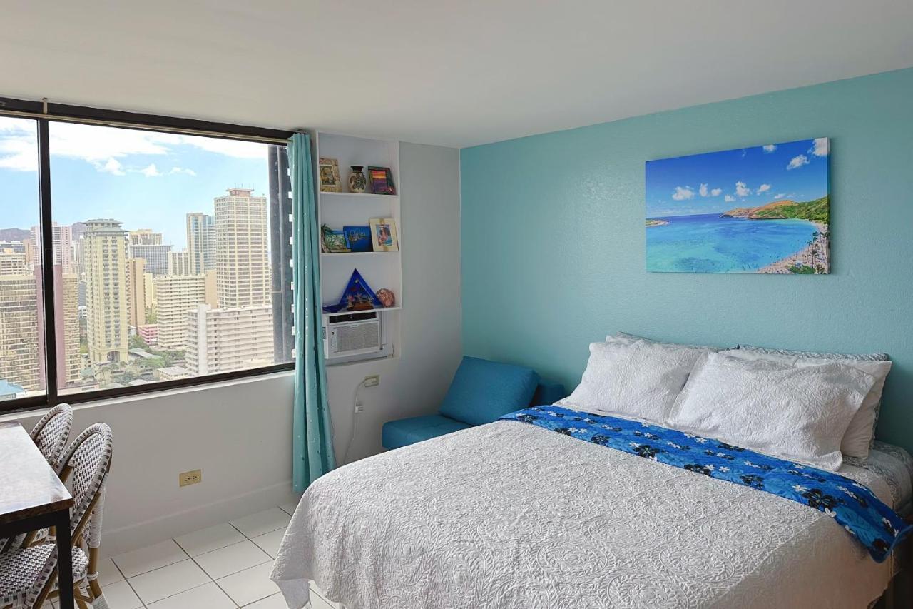 Waikiki Condo High Floor Views Beaches Convention Center هونولولو المظهر الخارجي الصورة