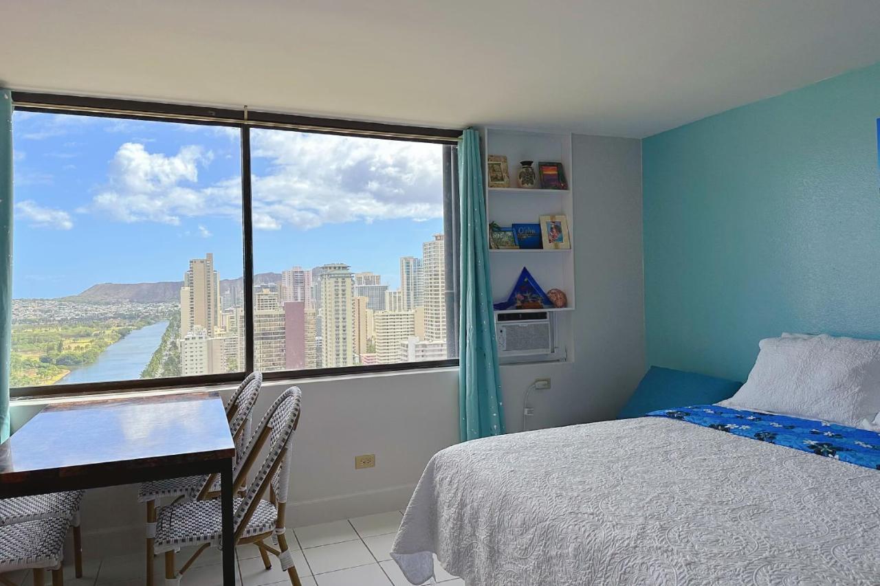 Waikiki Condo High Floor Views Beaches Convention Center هونولولو المظهر الخارجي الصورة