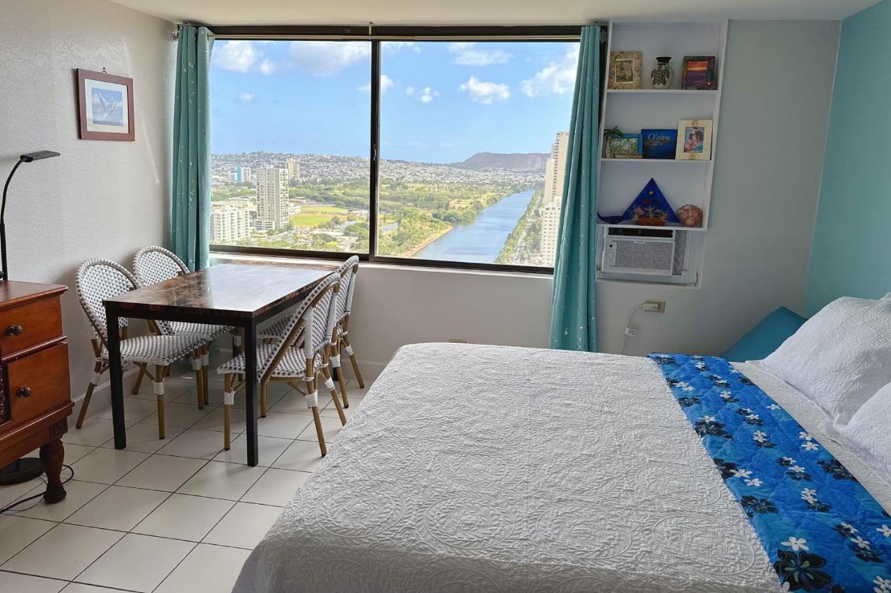 Waikiki Condo High Floor Views Beaches Convention Center هونولولو المظهر الخارجي الصورة
